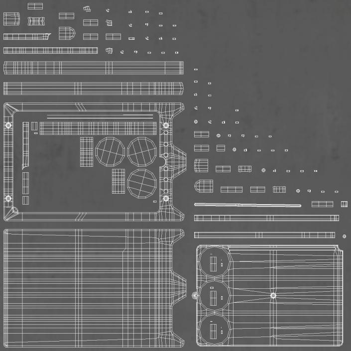 3D Automotech AS-220A2 Roller Workshop Cabinet model