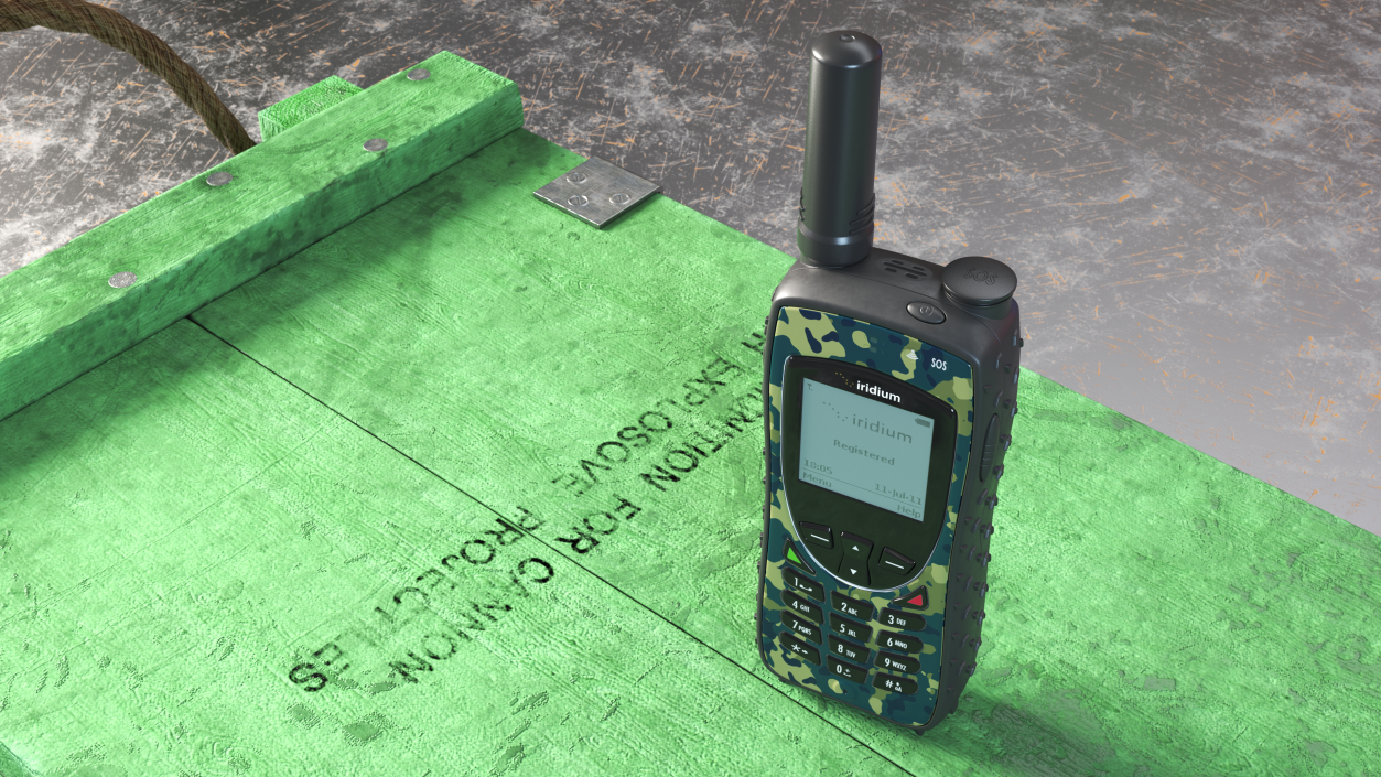 Extreme Satellite Phone Camouflage 3D model