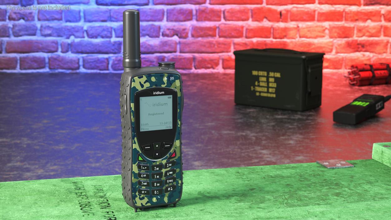 Extreme Satellite Phone Camouflage 3D model