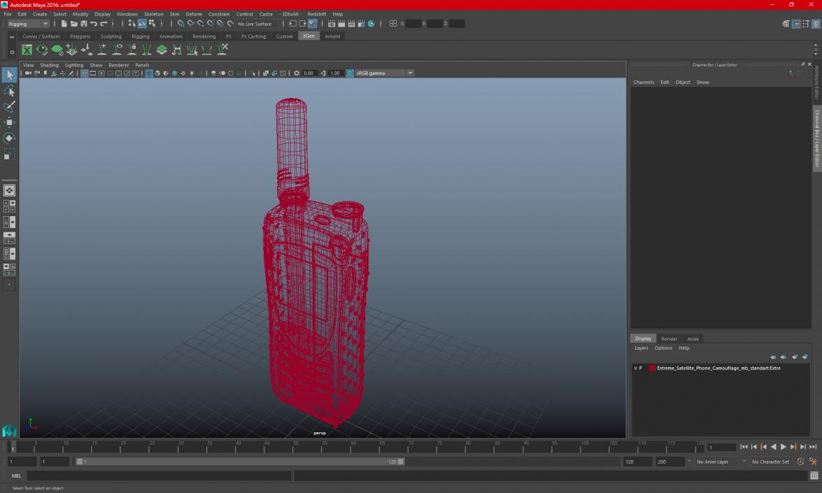 Extreme Satellite Phone Camouflage 3D model