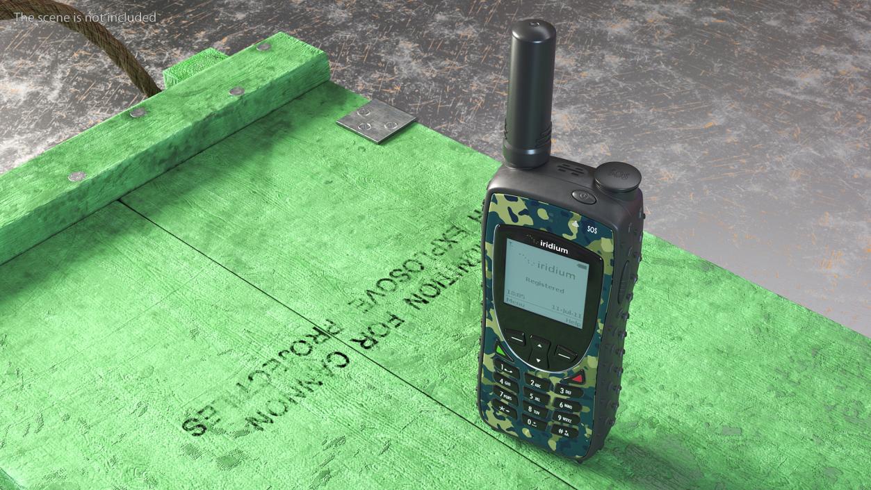 Extreme Satellite Phone Camouflage 3D model