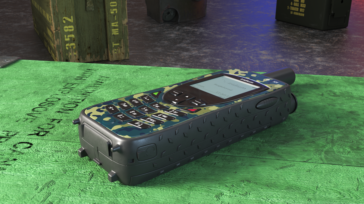 Extreme Satellite Phone Camouflage 3D model