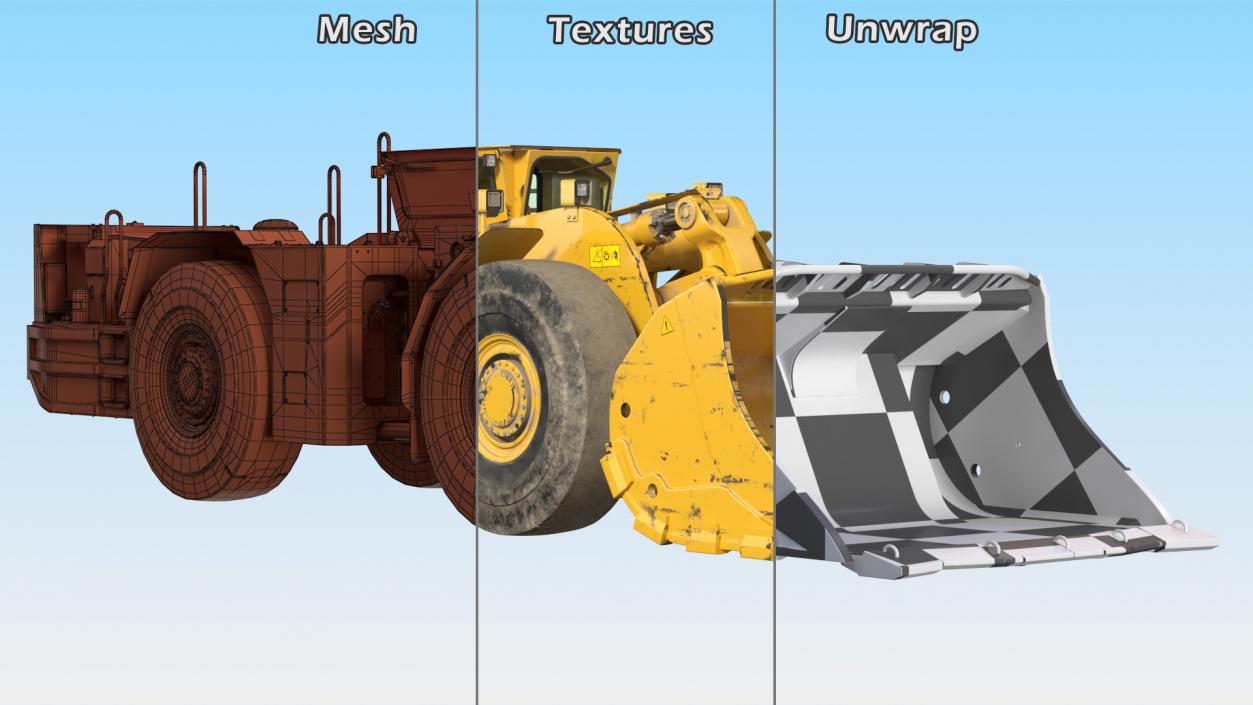 3D Rigged Heavy Construction Machinery Collection 3 model