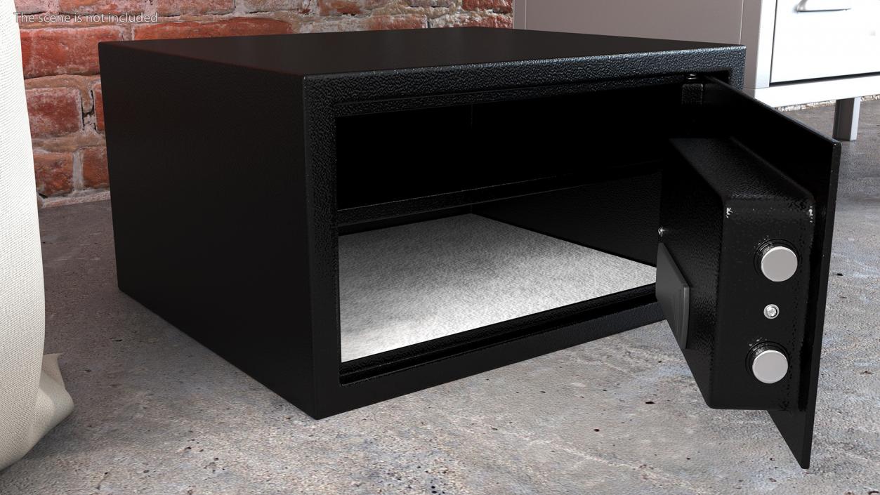 3D Digital Safe Black model