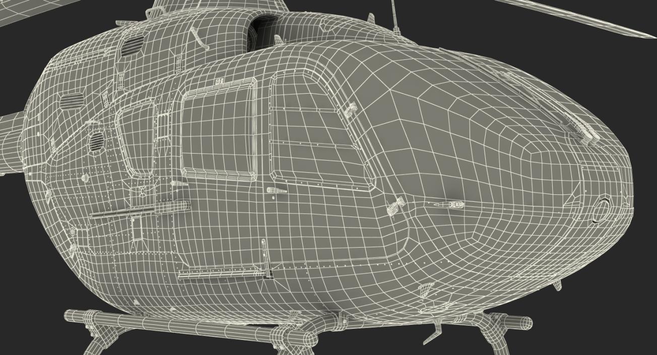 Medical Air Assistance Eurocopter EC-135 Rigged 3D