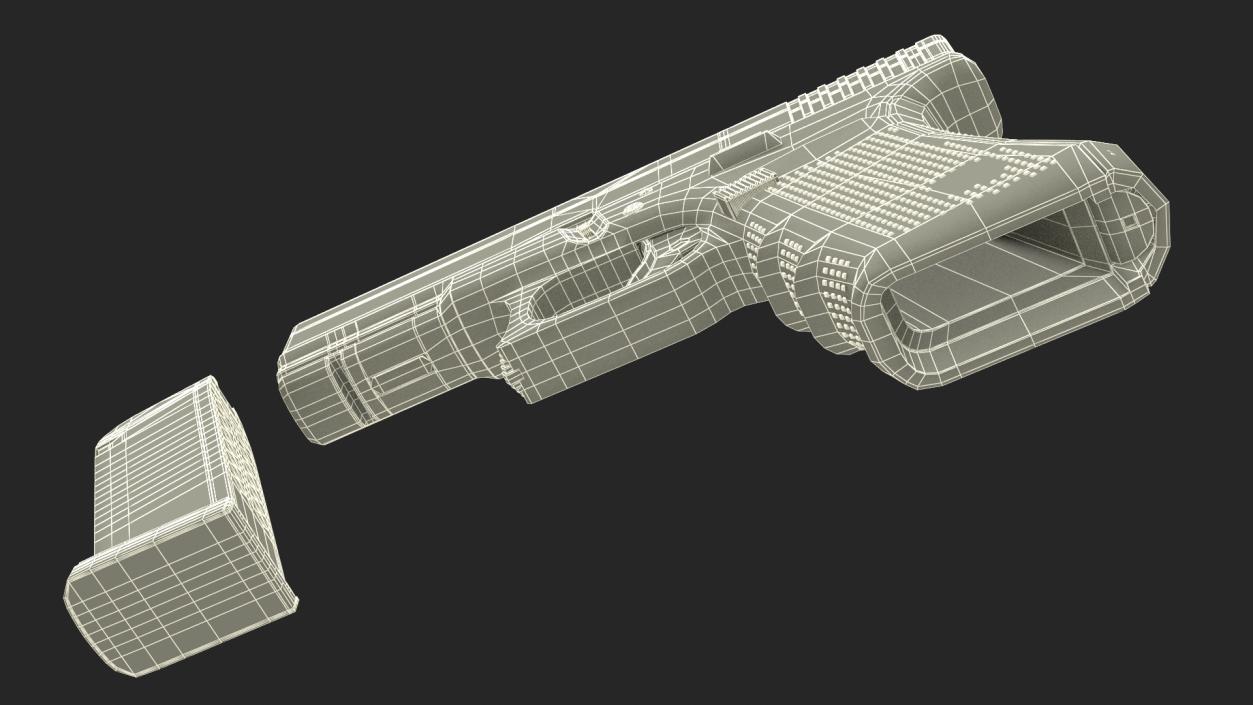 Glock 17 with Magazine 3D