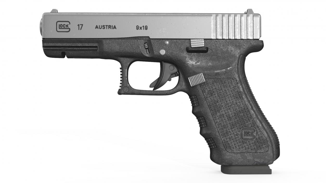 Glock 17 with Magazine 3D