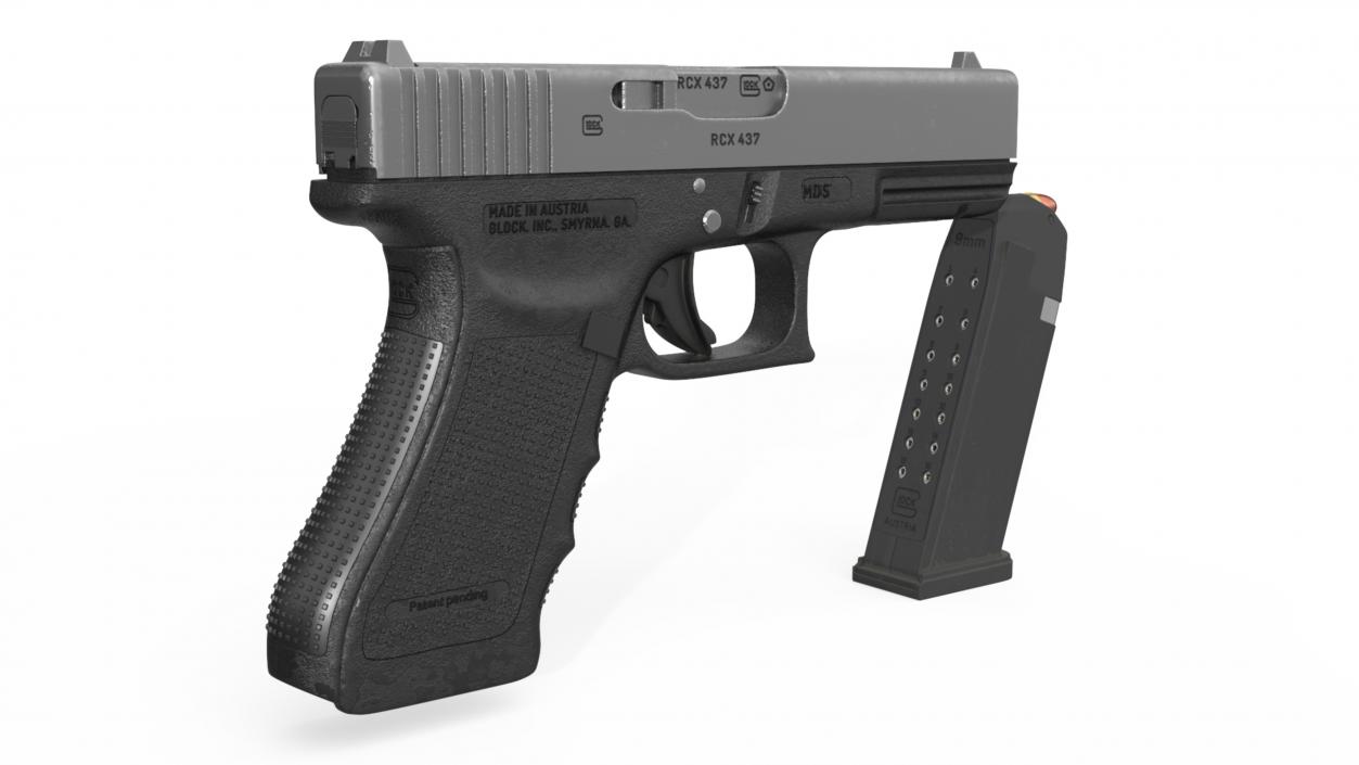 Glock 17 with Magazine 3D