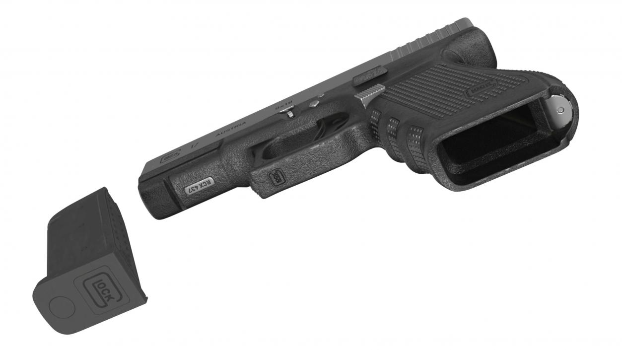 Glock 17 with Magazine 3D