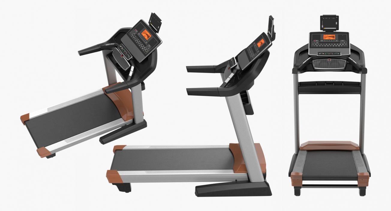 3D Fitness Treadmill Pro Rigged model