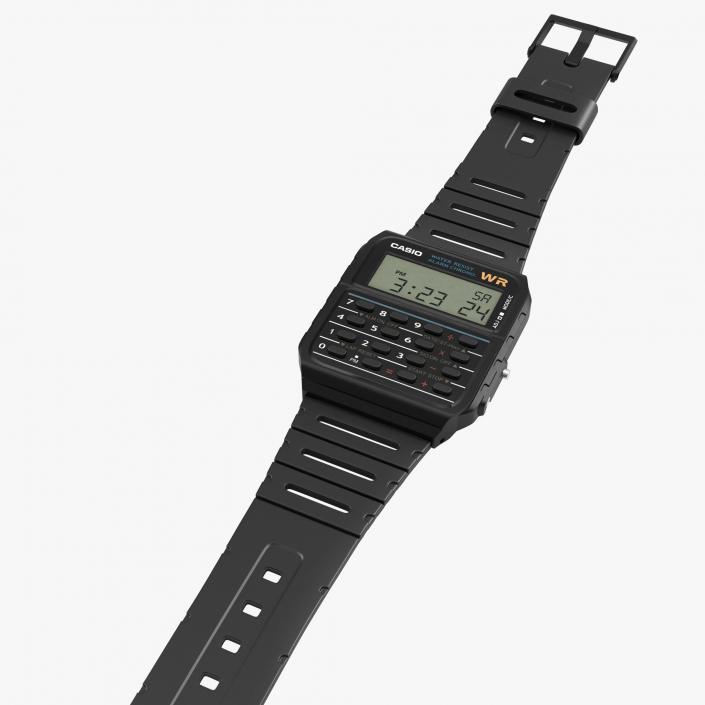 3D Casio Retro Calculator Watch model