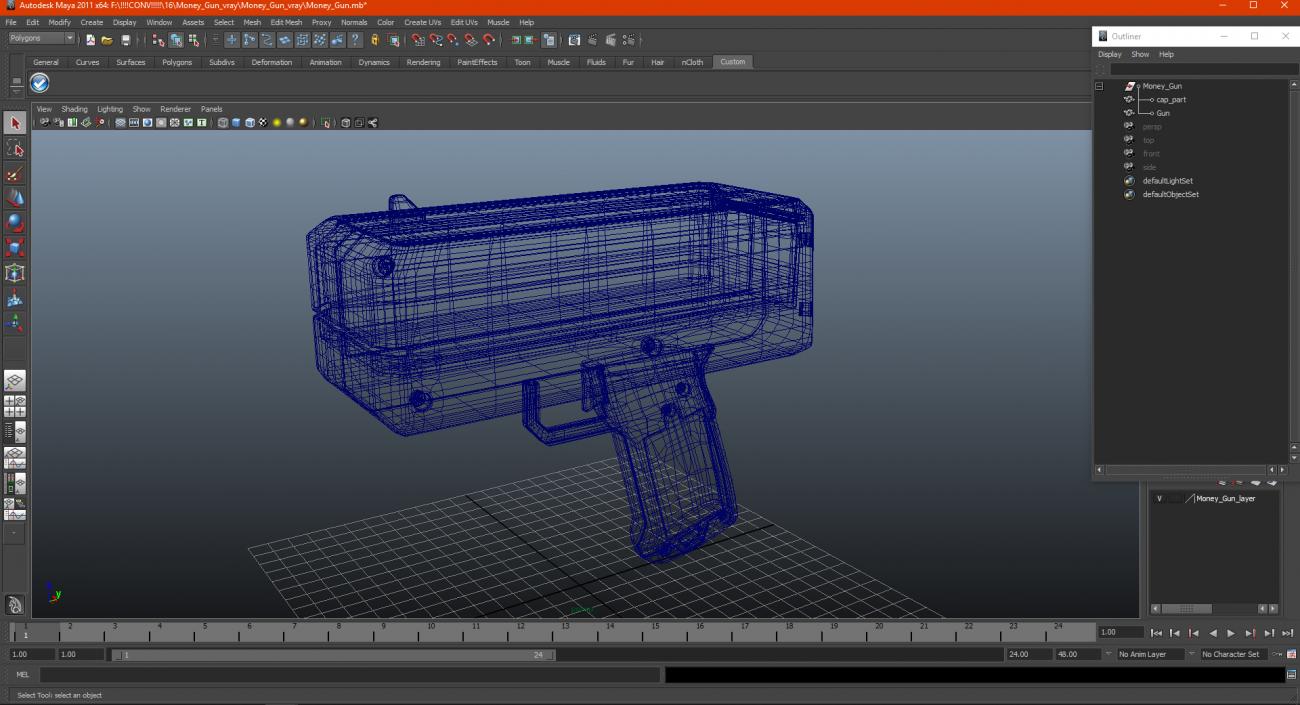 Money Gun 3D model