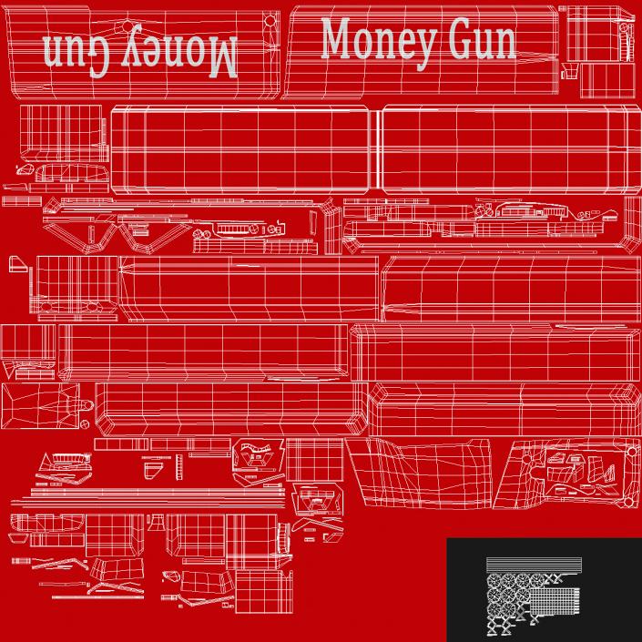 Money Gun 3D model