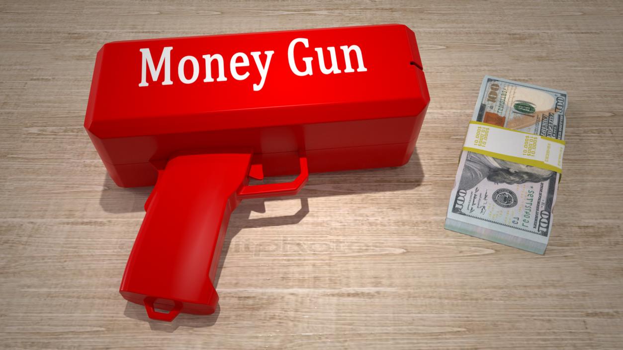 Money Gun 3D model