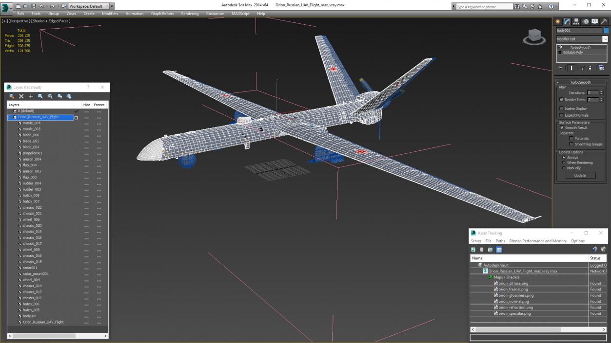 Orion Russian UAV Flight 3D model