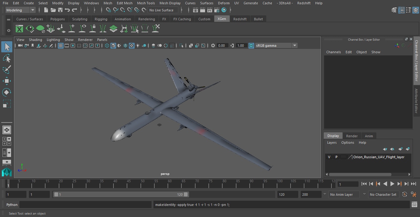 Orion Russian UAV Flight 3D model