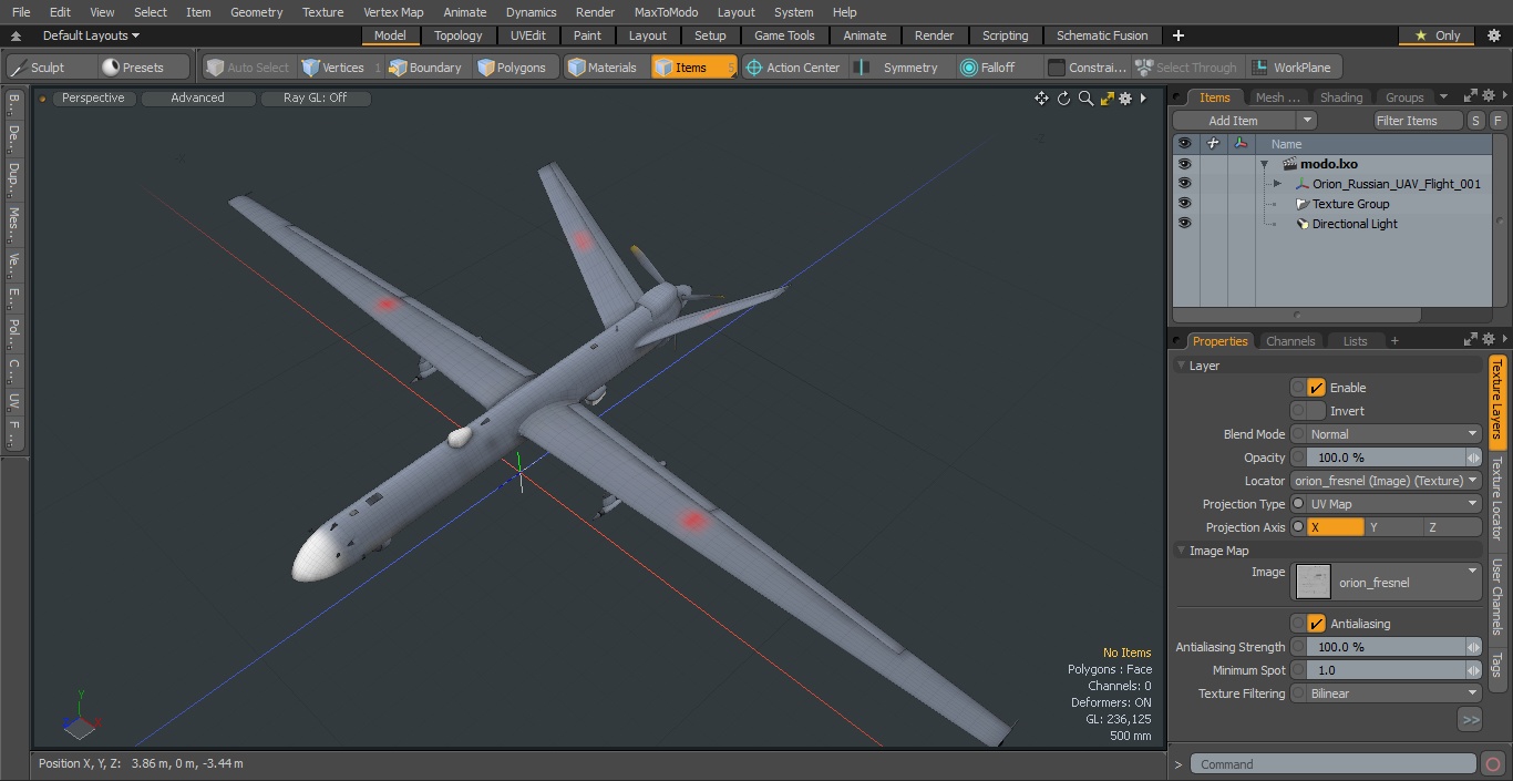 Orion Russian UAV Flight 3D model