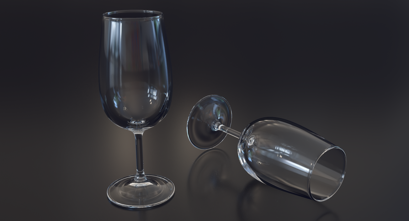 Red Wine Glass 3D model