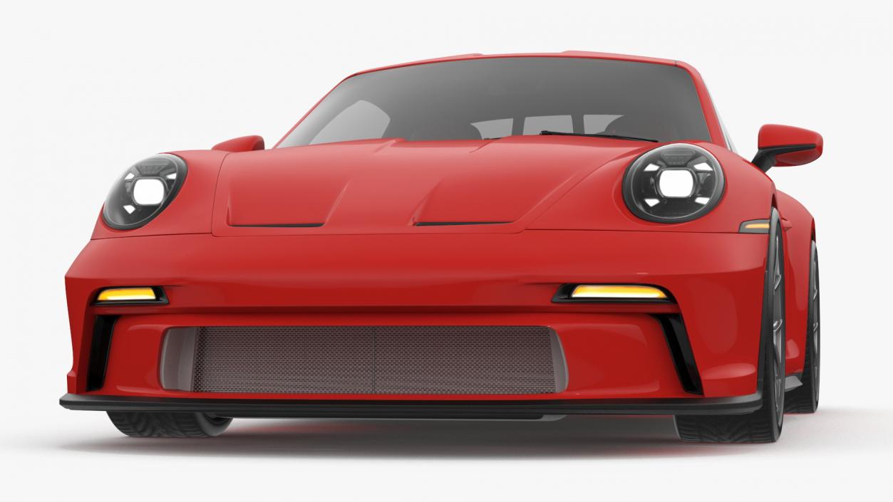 3D Realistic Red Sports Car 2