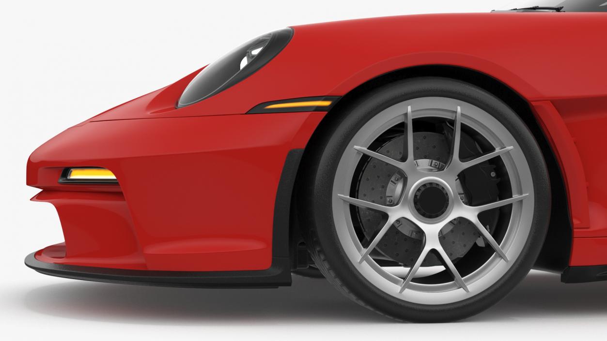 3D Realistic Red Sports Car 2