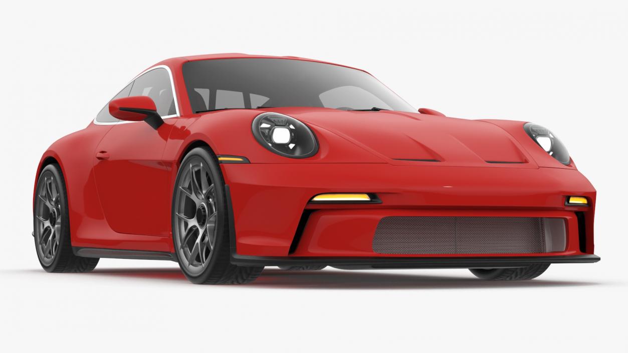 3D Realistic Red Sports Car 2