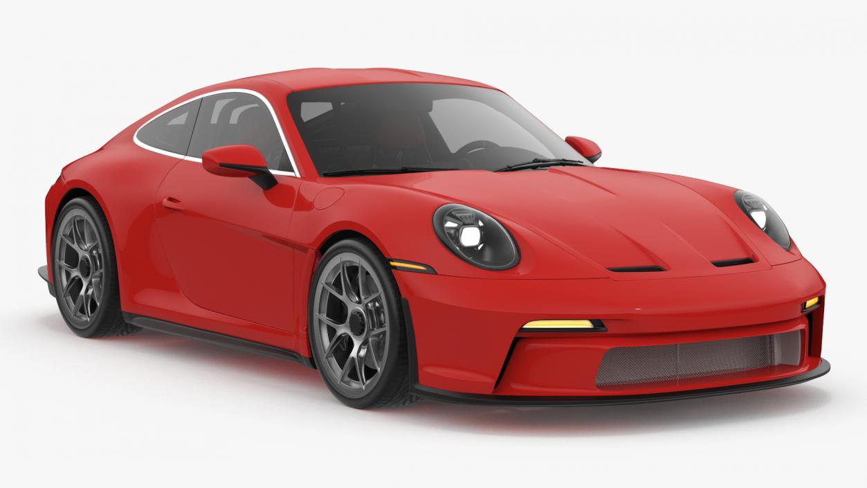 3D Realistic Red Sports Car 2