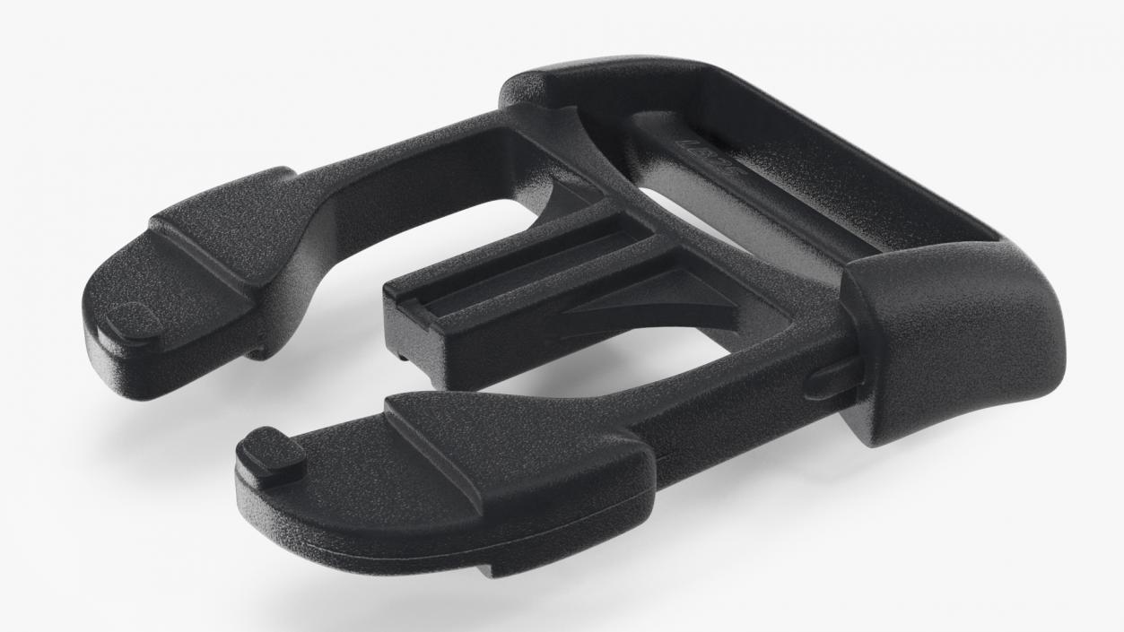 Contoured Side Release Plastic Buckle 3D