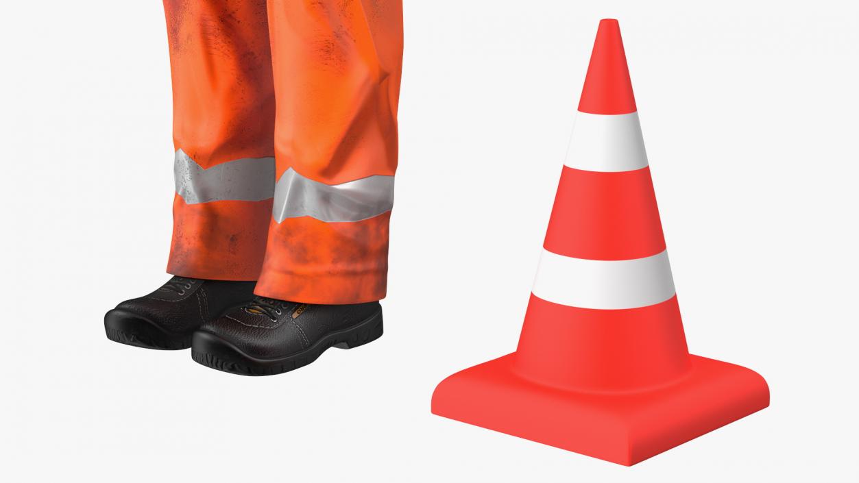 Dirty Road Worker Rigged 3D model