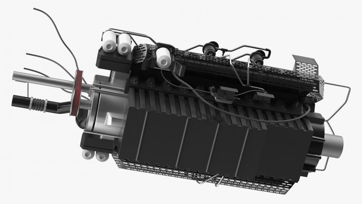 3D model Engine for Industrial Diesel Generator 2