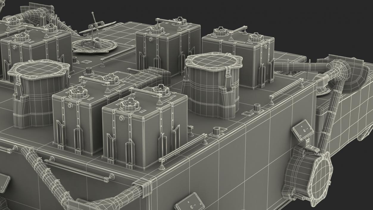 ISS JEM Science Module Kibo Rigged 3D model