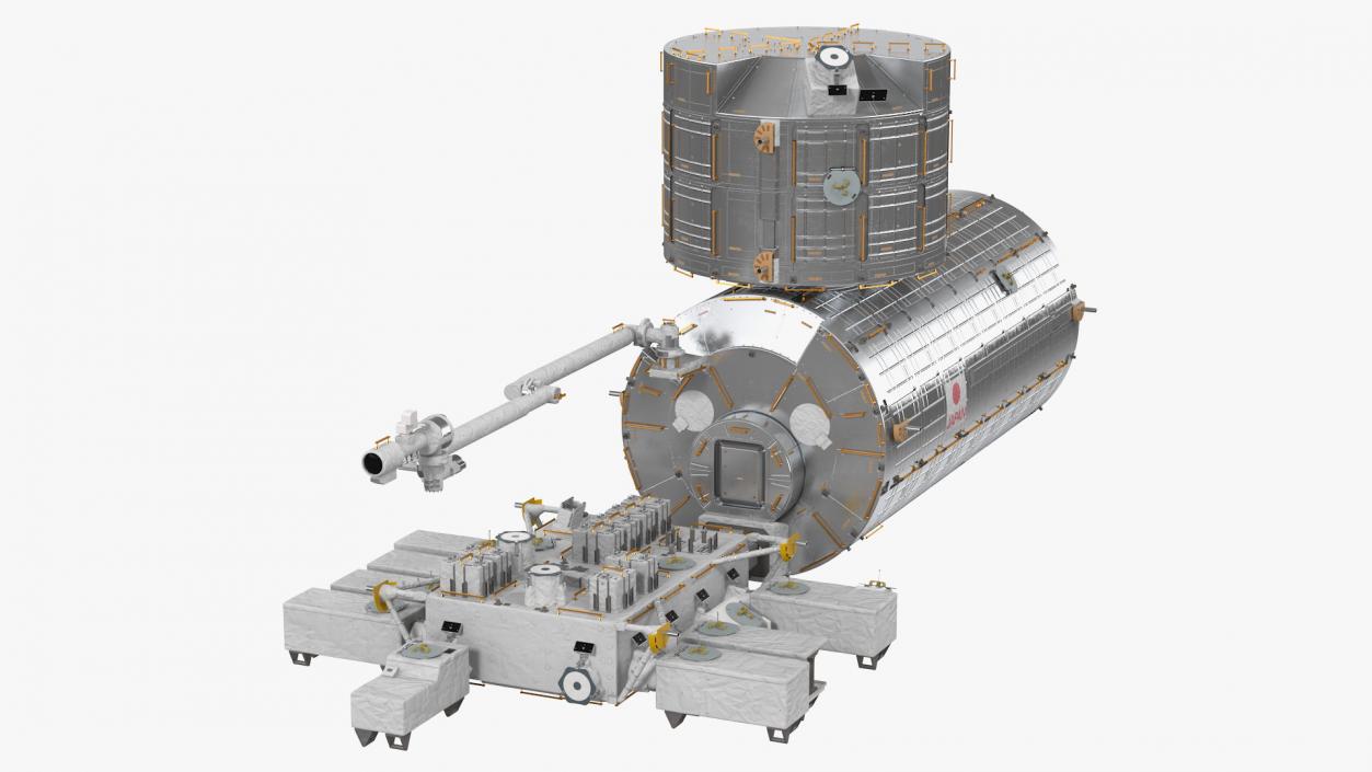 ISS JEM Science Module Kibo Rigged 3D model