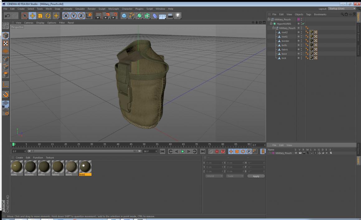 Military Pouch 3D model