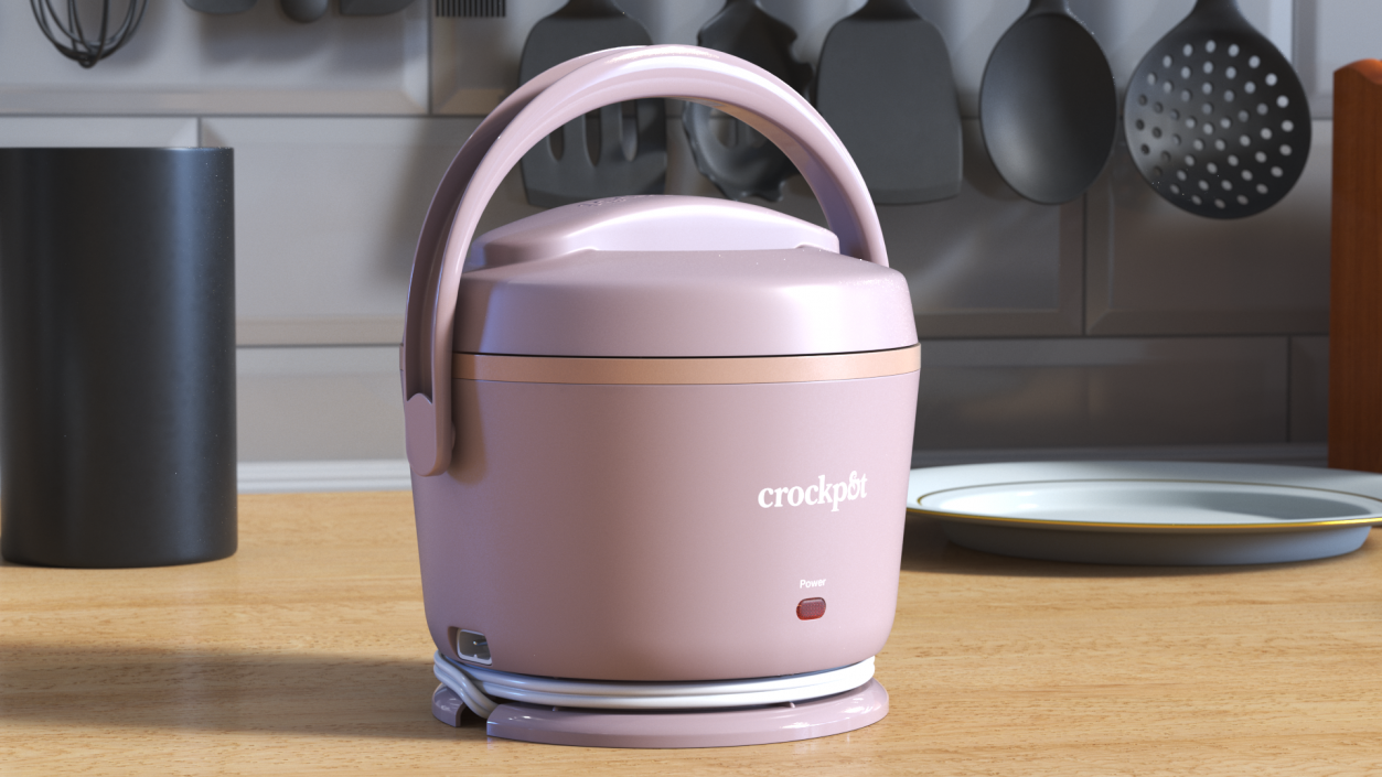 3D model Heater Lunch Box Crockpot Pink