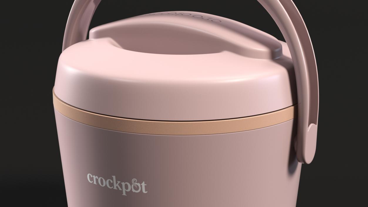 3D model Heater Lunch Box Crockpot Pink