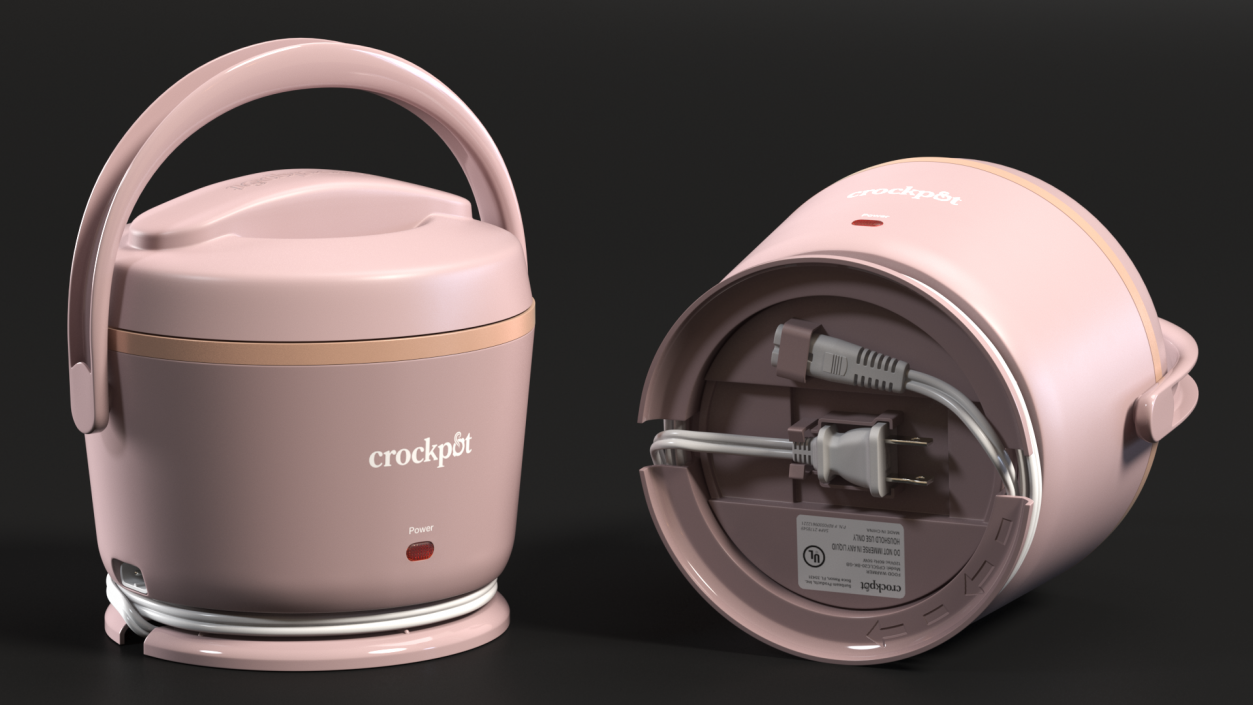 3D model Heater Lunch Box Crockpot Pink