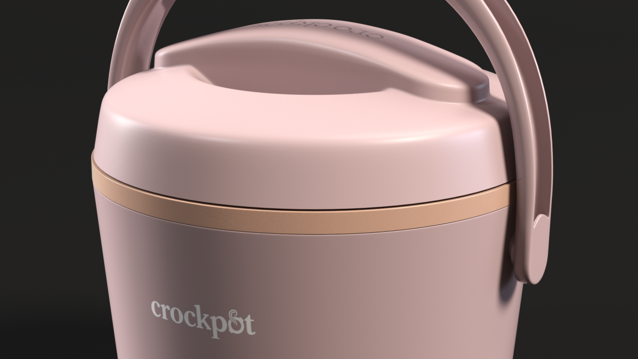 3D model Heater Lunch Box Crockpot Pink