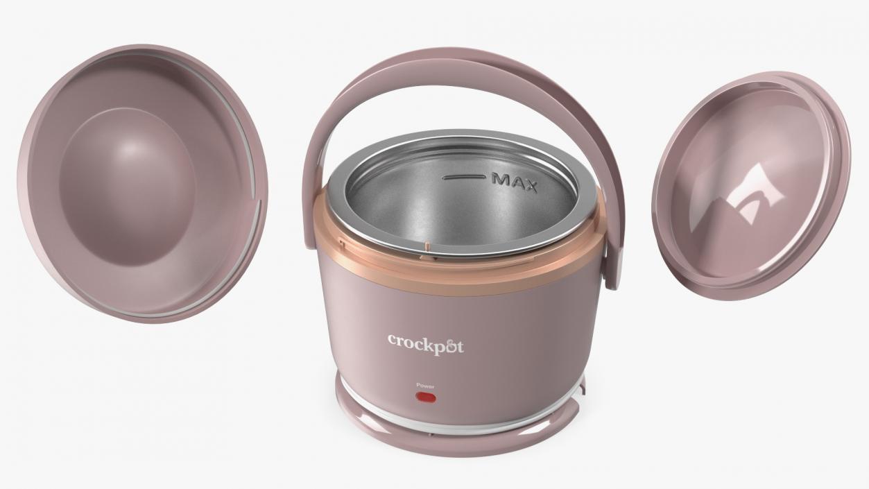 3D model Heater Lunch Box Crockpot Pink