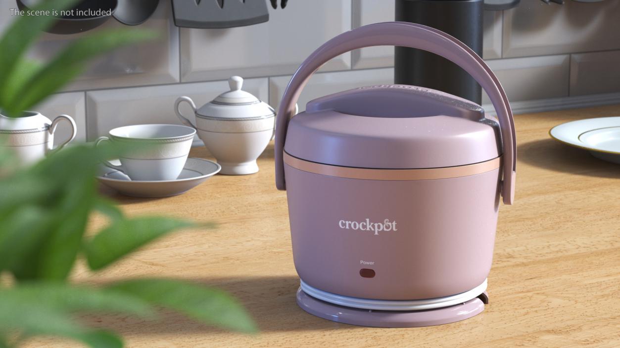 3D model Heater Lunch Box Crockpot Pink