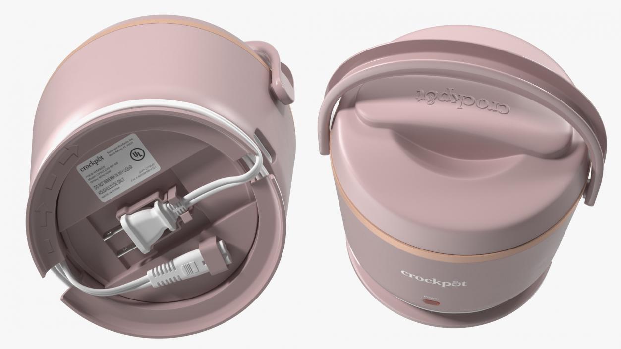 3D model Heater Lunch Box Crockpot Pink