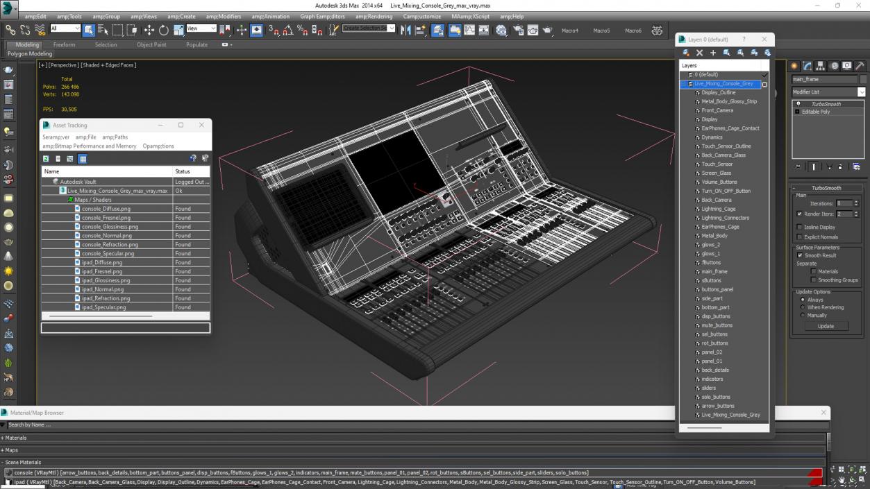 3D Live Mixing Console Grey 2