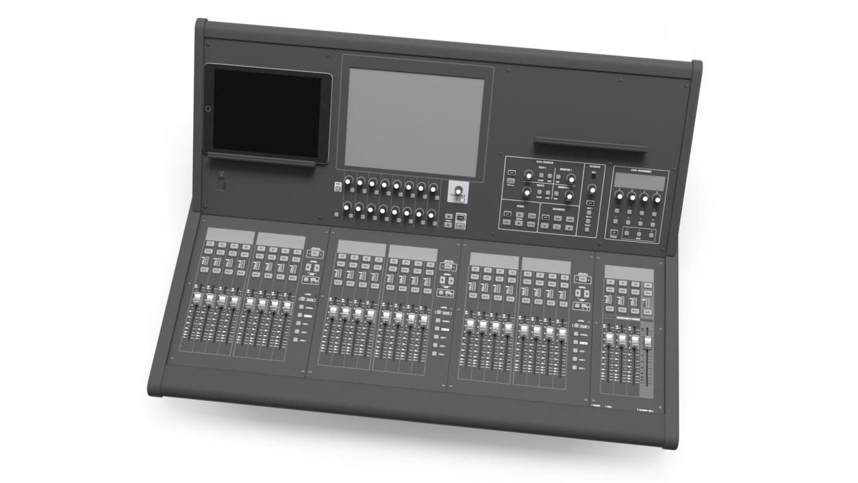 3D Live Mixing Console Grey 2