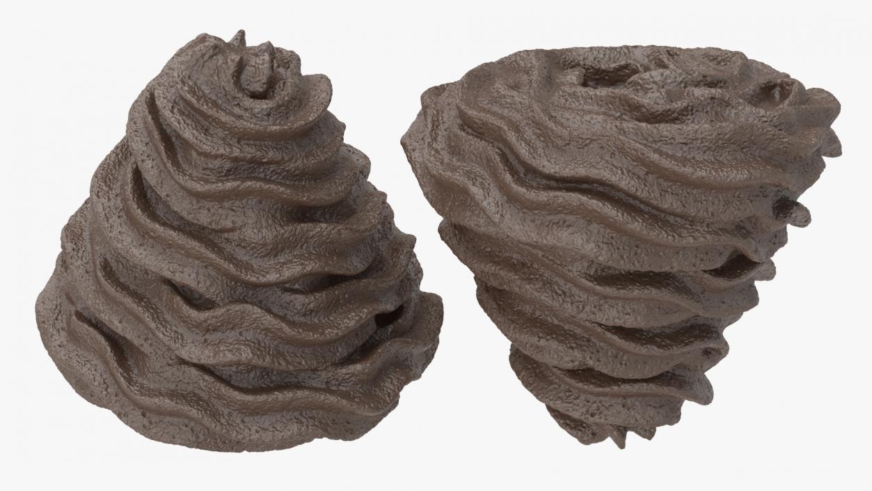 3D Chocolate Whipped Cream for 3D Print 2 model