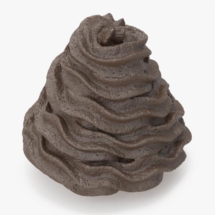 3D Chocolate Whipped Cream for 3D Print 2 model