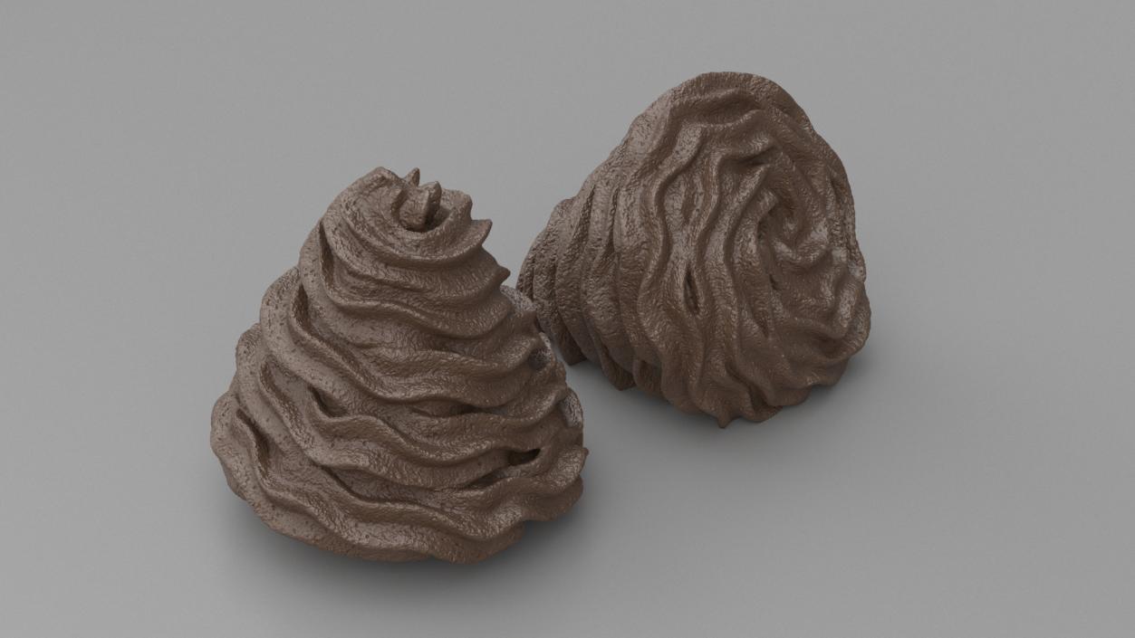 3D Chocolate Whipped Cream for 3D Print 2 model