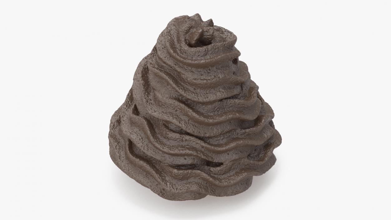 3D Chocolate Whipped Cream for 3D Print 2 model