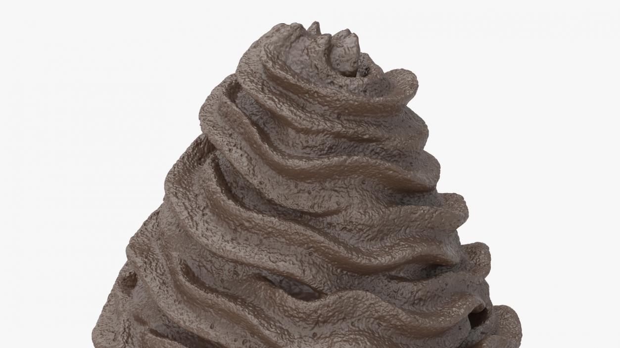 3D Chocolate Whipped Cream for 3D Print 2 model