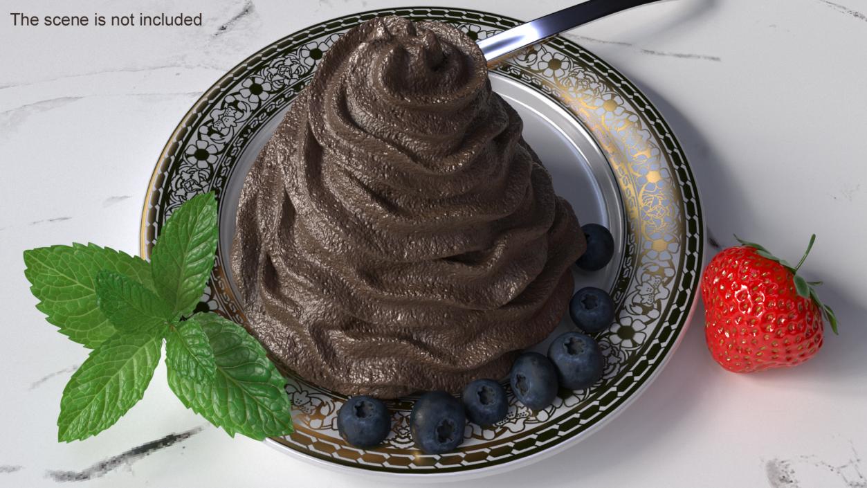 3D Chocolate Whipped Cream for 3D Print 2 model