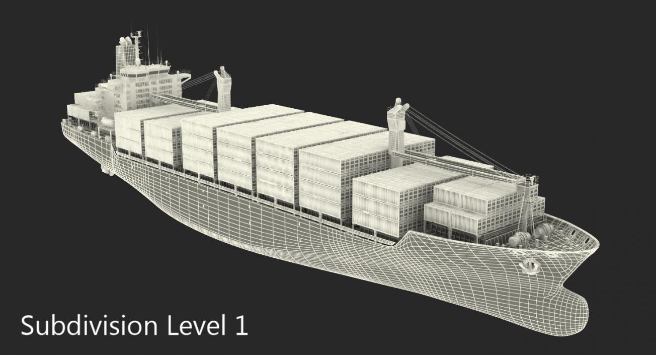 Container Ship Generic 3D