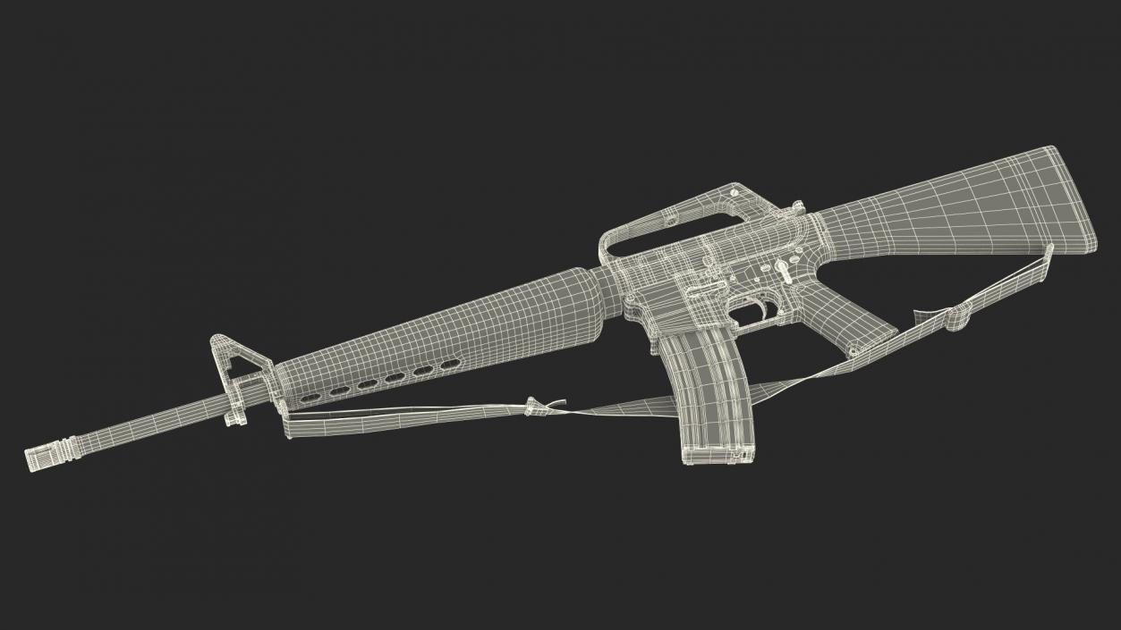 M16 Rifle(1) 3D