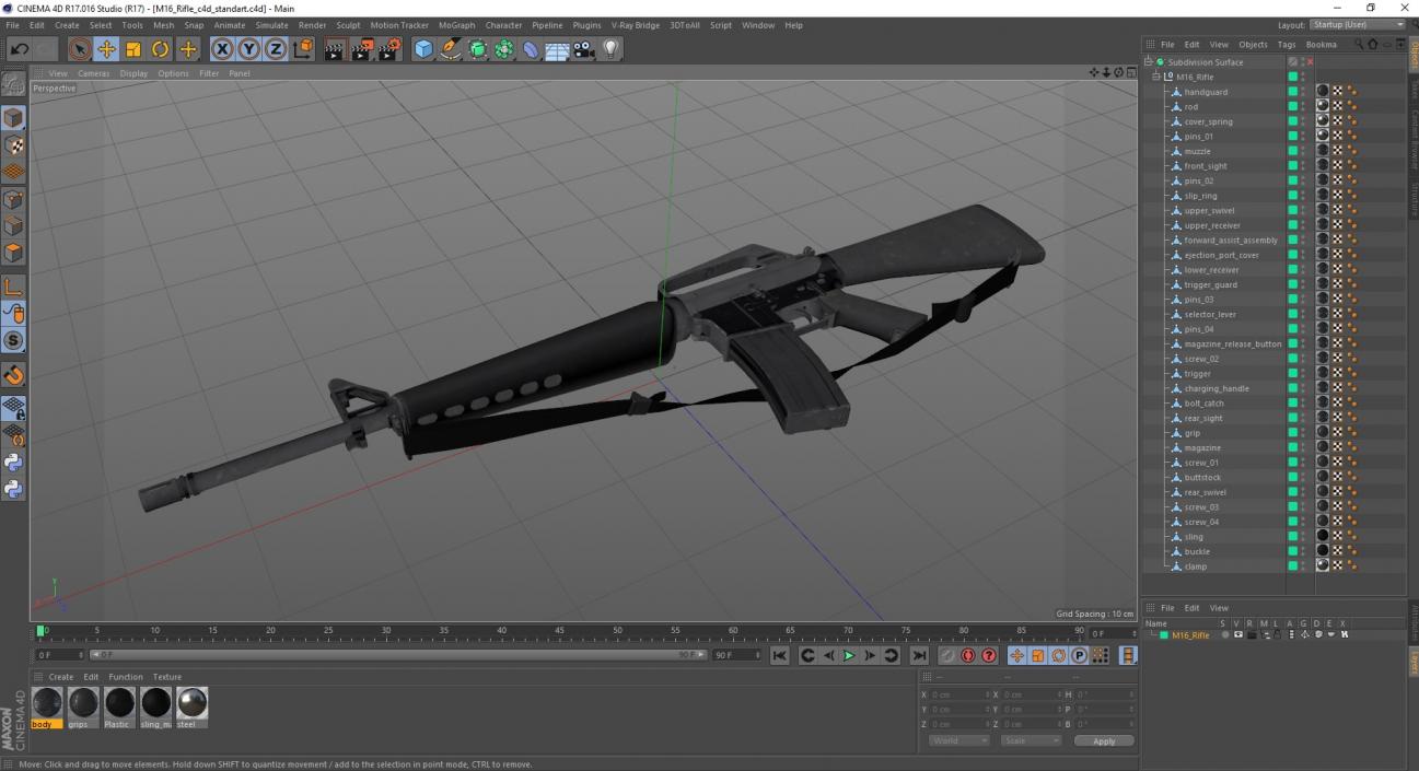 M16 Rifle(1) 3D